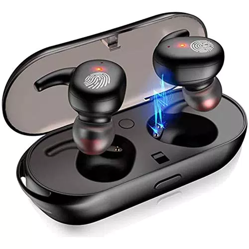 Auricolari Bluetooth 5.2, Riproduzione di 24 Ore Touch Control Microfoni Integrati