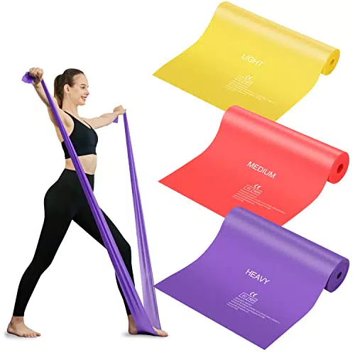 Bande Elastiche Fitness, Fasce Elastici con 3 Livelli di Resistenza