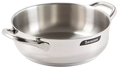 Barazzoni Chef Line Tegame due manici, Acciaio inox 18/10