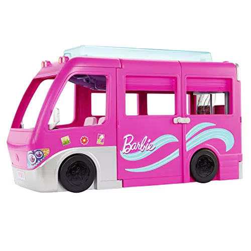 Barbie-Camper dei Sogni Playset con Veicolo, con Ruote