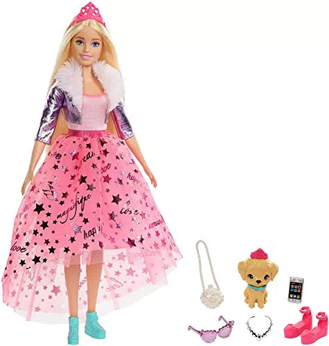 Barbie Princess Adventure, Bambola Barbie Con Abito Da Principessa E Tanti Accessori