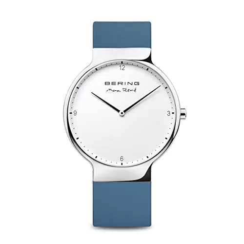 BERING Donna Analogico Quarzo Max René Orologio con Cinturino in Silicone Cinturino e Vetro zaffiro 15531-700