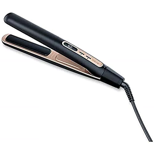 Beurer HS 100 Piastra per Capelli Pronta all'Uso in Soli 12 Secondi Grazie al Riscaldamento Rapido