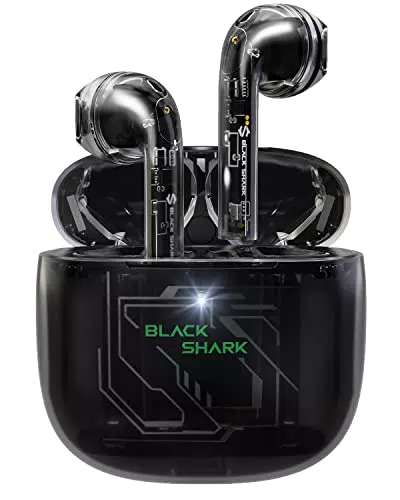 Black Shark Cuffie Bluetooth con 2 Microfoni per Chiamata Cancellazione Del Rumore