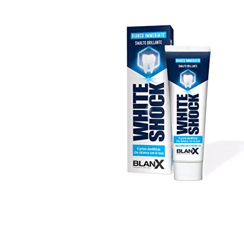 BlanX, Dentifricio Sbiancante White Shock, Il Primo Dentifricio Che Sbianca Con la Luce - 75 ml