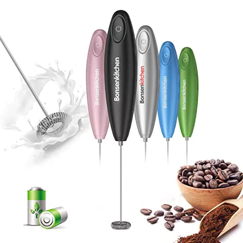 Bonsenkitchen Montalatte elettrico portatile per la produzione di fette biscottate