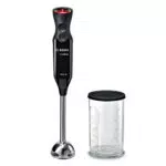 Bosch ErgoMixx Style Hand Blender - Frullatore a Immersione Portatile con Motore da 1000 W, 12 Impostazioni di Velocità, Lama a 4 Ali, Bicchiere Graduato, Piede Mixer in Acciaio Inox