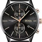 Boss Orologio con Cronografo al Quarzo da Uomo con Cinturino in Maglia Metallica in Acciaio Inossidabile Nero - 1513811