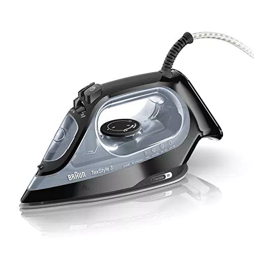 Braun TexStyle3 SI3055BK Ferro da stiro a vapore con 4 Anni di Assistenza