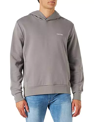 Calvin Klein Felpa con Cappuccio Micro Logo Repreve Maglie Pesanti