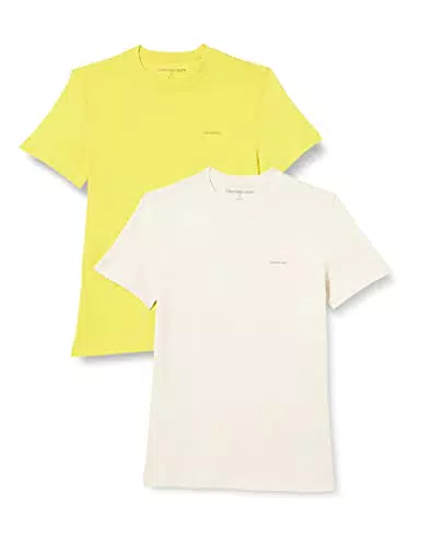 Calvin Klein Jeans Confezione da 2 Magliette istituzionali Slim T-Shirt