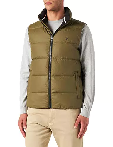 Calvin Klein Jeans Ess Down Vest Gilet, Burnt Olive