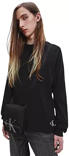 Calvin Klein Jeans Monogram Badge Rib LS Tee T-Shirt