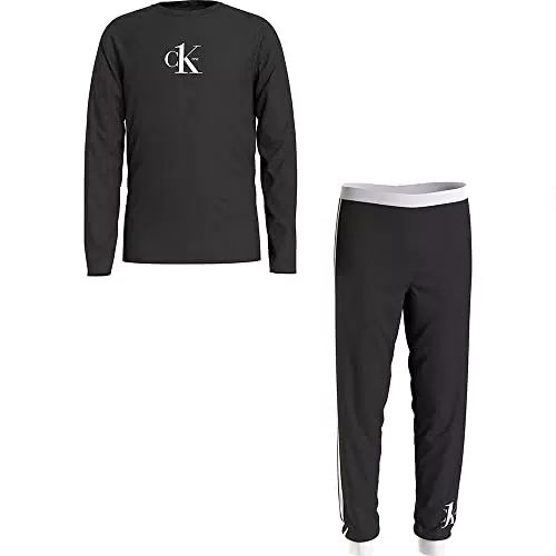 Calvin Klein Knit Pj Set Pigiama, Pvhblack/W/Pvhblack