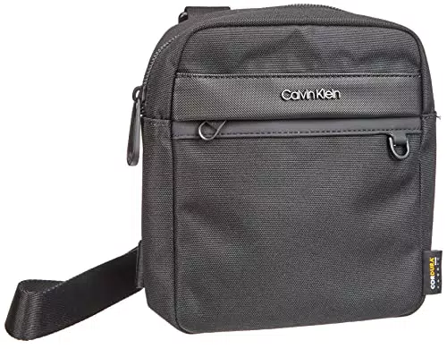 Calvin Klein Reporter Conv remoto S, Borsa Uomo, CK Nero