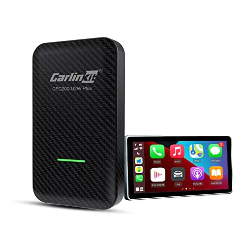 CarlinKit 3.0 adattatore CarPlay wireless con materiale in fibra di carbonio adatto alla maggior parte dei modelli dotati di fabbrica CarPlay cablato