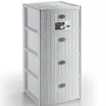 CASSETTIERA 4 ELEGANCE 40X40X80 BIANCA
