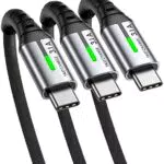 INIU Cavo USB Type Cavo USB A a USB C 3.1A Ricarica Rapida Lega Intrecciato in Nylon QC 3