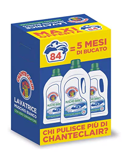 Chanteclair - Detersivo per Lavatrice, Profumo Muschio Bianco