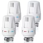 CJBIN CJBIN - Testina termostatica, 4 pezzi30 x 1, 5