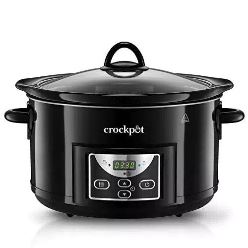 Crock-Pot Pentola Per Cottura Lenta, Slow Cooker, Capienza 4.7 Lt, 2 Impostazioni Cottura E Funzione Mantenimento In Caldo Automatica