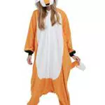 DELEY Pigiama unisex adulto animale tutine indumenti da notte felpa con cappuccio indumenti da notte Halloween carnevale costume