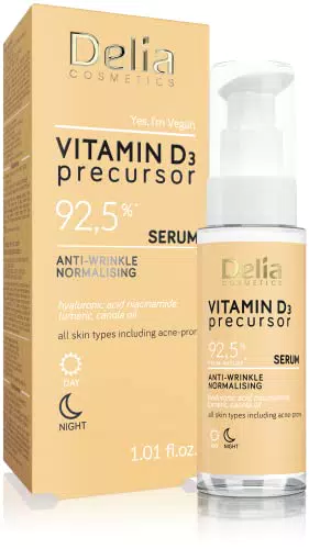 Delia Cosmetics - Precursore della vitamina D3 - Siero normalizzante antirughe - Tutti i tipi di pelle