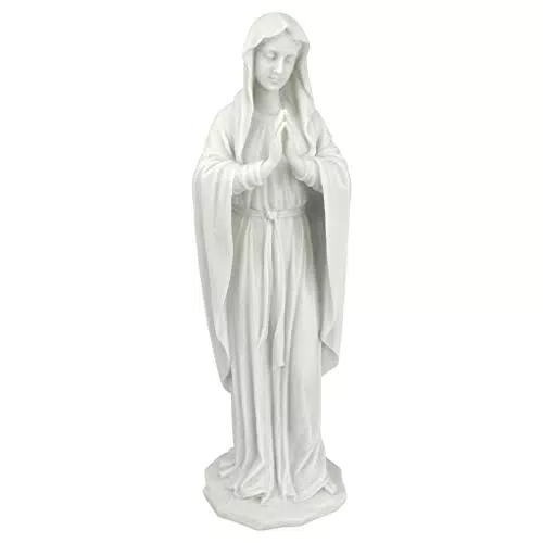 Design Toscano Beata Vergine Maria Statua, marmo-resina