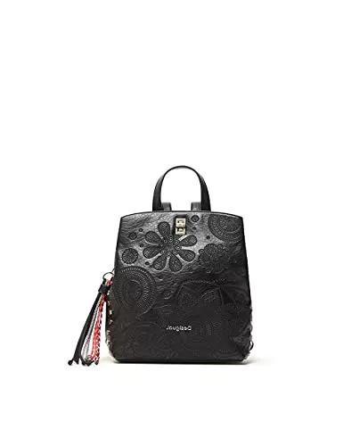Desigual Back_Deja VU Sumy Mini, Zaino Donna, Nero, Taglia Unica