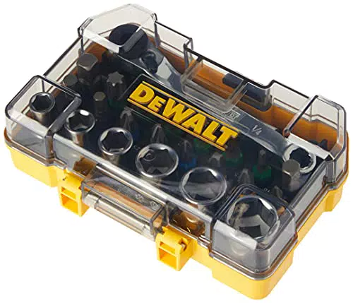 DEWALT DT71516-QZ Set Avvitatura con Cricchetto 24 pezzi con Inserti e Bussole