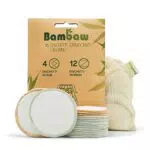 Dischetti struccanti lavabili in bambù, 16 dischetti struccanti riutilizzabili con sacchettino