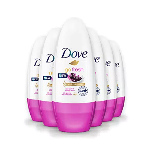 Dove Go Fresh Deodorante Roll-On Acai, 6 pezzi da 50 ml