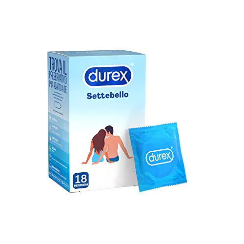 Durex Settebello Classico Preservativi, 18 Profilattici