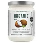 Eat Wholesome Olio di Cocco Vergine Grezzo Organico e Spremuto a Freddo, Vasetto da 500g
