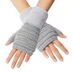 ECOMBOS Guanti caldi all'uncinetto lavorati a maglia