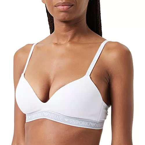 Emporio Armani Logo Imbottito a Triangolo Bra Iconic Reggiseno