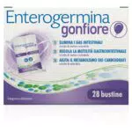 Enterogermina Gonfiore, Integratore Alimentare con Probiotici, 28 Bustine Gusto Pesca