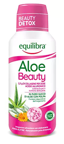 Equilibra Integratori Alimentari, Aloe Vera Beauty, Integratore a Base di Aloe Vera