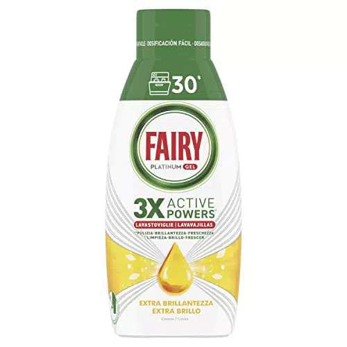 Fairy Gel Lavastoviglie Platinum, Profumo di Limone