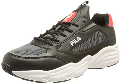 FILA SALUZZO, Scarpe da Ginnastica Uomo, Nero/Rosso