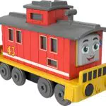 Fisher-Price - Il Trenino Thomas Bruno la Carrozza Frenante Locomotiva Die-Cast a Spinta