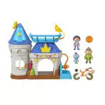 Fisher-Price Imaginext-HGK33 The Knight Playset Kingdom Castle con Gus Mini-Maxi Cavaliere Snodato