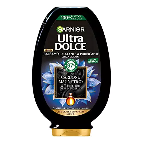 Garnier Ultra Dolce Carbone Magnetico, Balsamo Purificante e Idratante