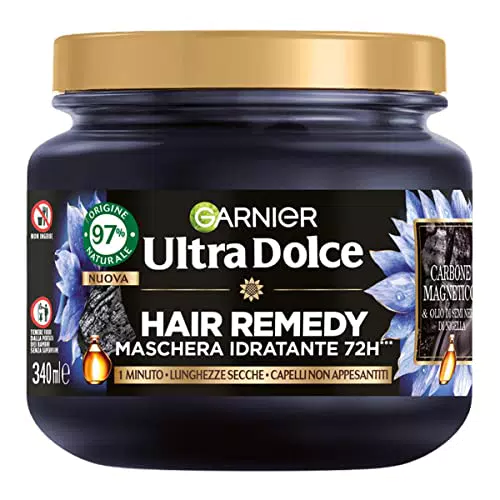 Garnier Ultra Dolce Carbone Magnetico, Maschera Idratante Hair Remedy