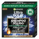 Garnier Ultra Dolce Carbone Magnetico, Shampoo Solido Purificante