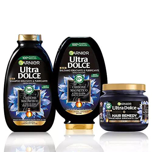 Garnier Ultra Dolce Routine Completa Carbone Magnetico