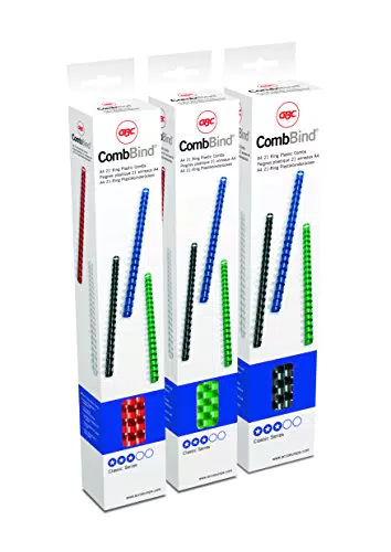 GBC Dorsi plastici 21A 8mm 25pz - Bianco - 4020636