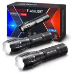 GEARLITE Torcia LED 2 Pezzi,
Professionale con 5 Modalità