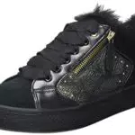 Geox D Leelu' A, Sneakers Donna, Nero