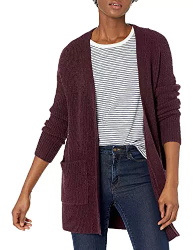 Goodthreads Cardigan Oversize in Bouclé a Punto Shaker Donna